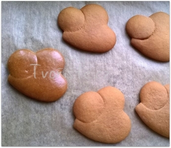 Upečená srdíčka s tváří maminky