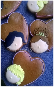 Hlavičky i s vlásky jsem ještě dodatečně obkreslila tenkou konturou