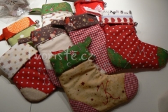 Malé vánoční ponožky - botičky