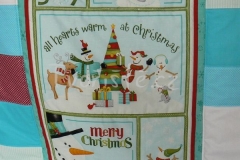 Deka zimní se sněhulákem