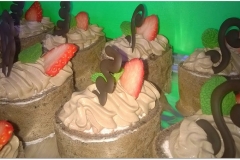 Zákusek - čokoládový s citronovou pěnou