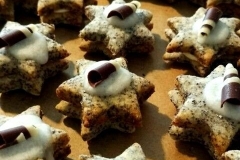 Vánoční cukroví - makové hvězdičky s citronovou náplní