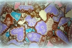 Perníčky vánoční - fialkové