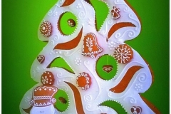 Perníkový strom na Vánoce