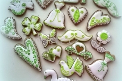Perníčky na svatbu zelené