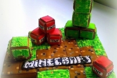 Minecraft z perníku pro oslavence