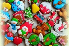 Barevné perníkové Vánoce