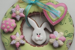 Velikonoční perníkový věnec