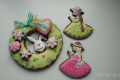 Velikonoční perníkový věnec