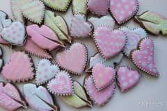 Jemná srdíčka a pírka