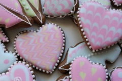 Jemná srdíčka a pírka