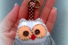 Přívěšek z filcu - sovička